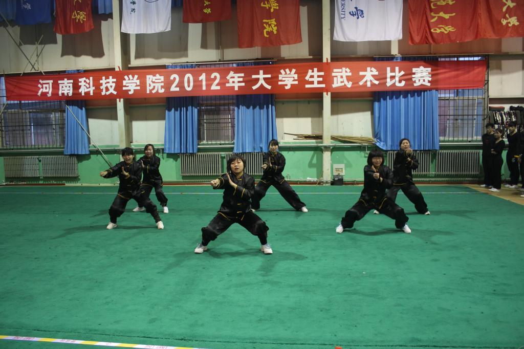 DG娱乐城(中国)唯一官方网站代表队在集体拳术比赛中的精彩瞬间